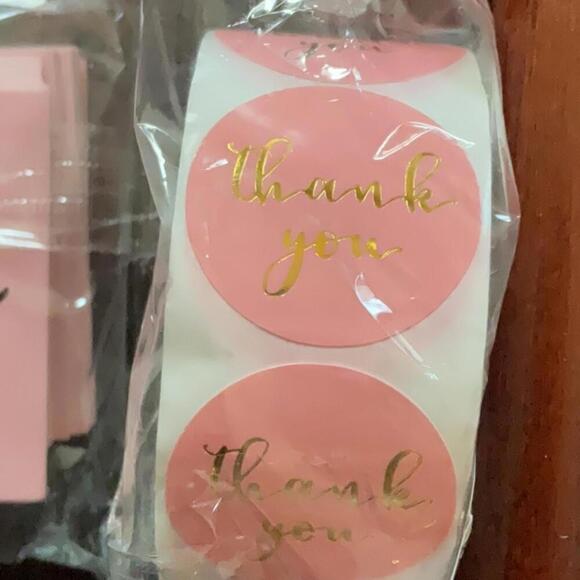 550 Thank you business cards and stickers - Picture 3 of 4